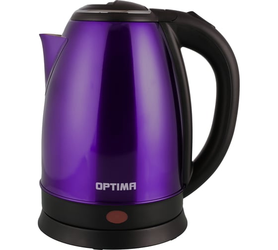 Изображение товара Чайник электрический OPTIMA EK-1808SS 1.8 л, поворот на 360 градусов, корпус из нержавеющей стали фиолетовый 2002273