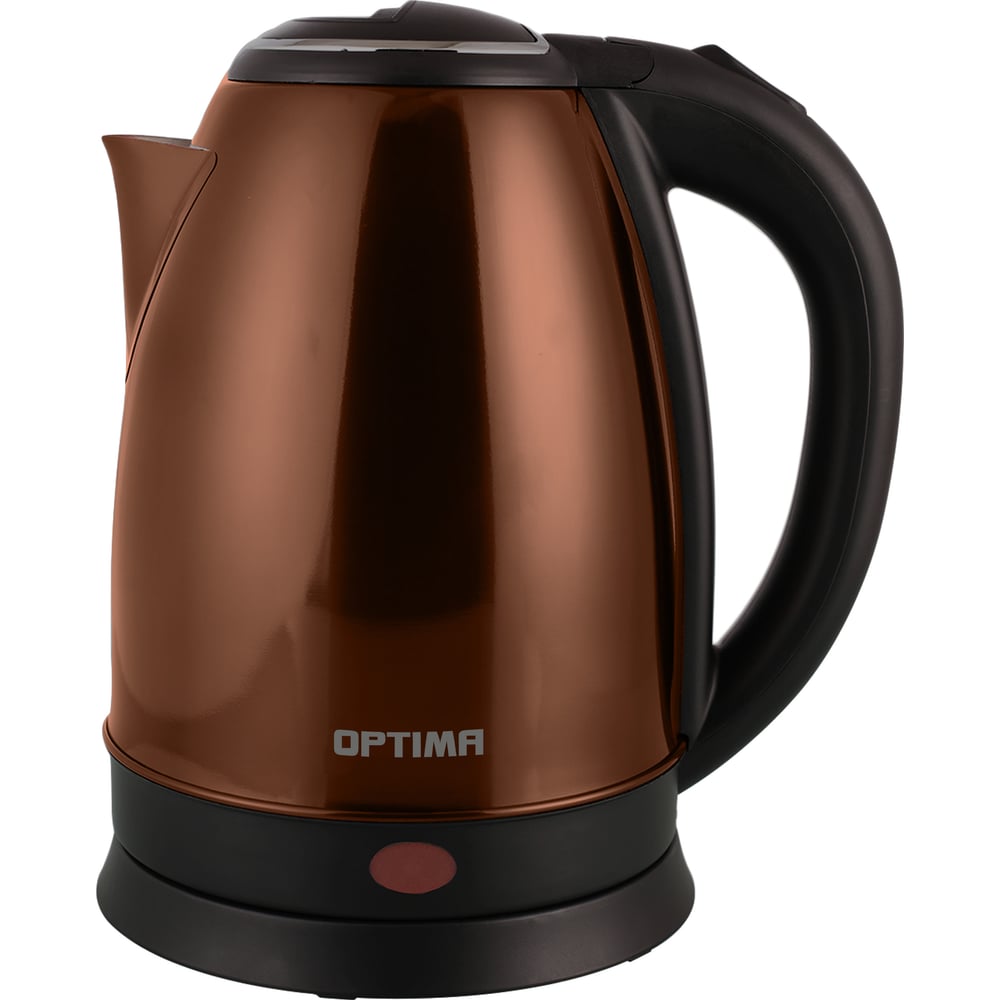 Изображение товара Чайник электрический OPTIMA EK-1808SS 1.8 л, поворот на 360 градусов, корпус из нержавеющей стали шоколадный 2002317