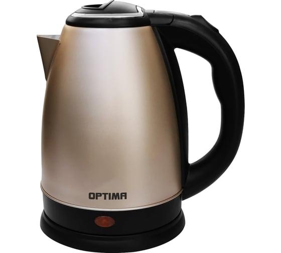 Изображение товара Чайник электрический OPTIMA EK-1808SS 1.8 л, поворот на 360 градусов, корпус из нержавеющей стали бежевый 2001912