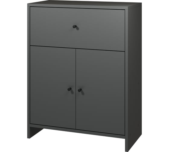 Изображение товара Комод Атмосфера 1Я-600 квадро, антрацит, МК 00-00024856