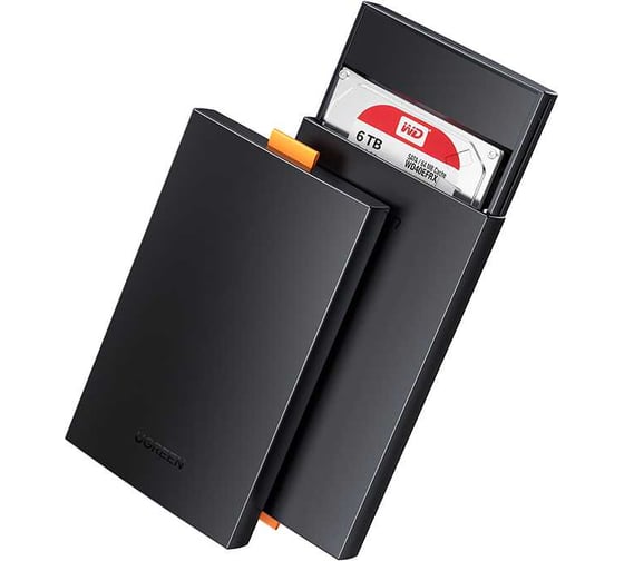 Изображение товара Бокс внешний для жесткого диска Ugreen CM237 USB 3.0 To 2.5'' SATA Hard Driver Enclosure. Цвет: черный 60353