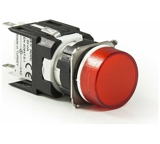 Изображение товара Сигнальная арматура Emas 16 мм, круглая 12-24 AC/DC красная D060YXK