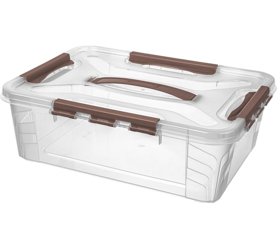 Изображение товара Универсальный ящик для хранения Econova Grand Box с замками и ручкой, 10 л 433200314