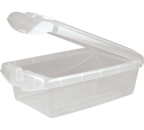 Изображение товара Ящик Econova с откидной крышкой 360х240х130 мм, 7 л бесцветный 431264501
