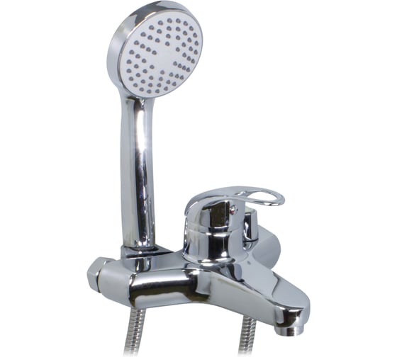 Изображение товара Смеситель для ванны DORON DВ 2238-10L, шаровый, хром, излив короткий, лейка 1 режим 011998