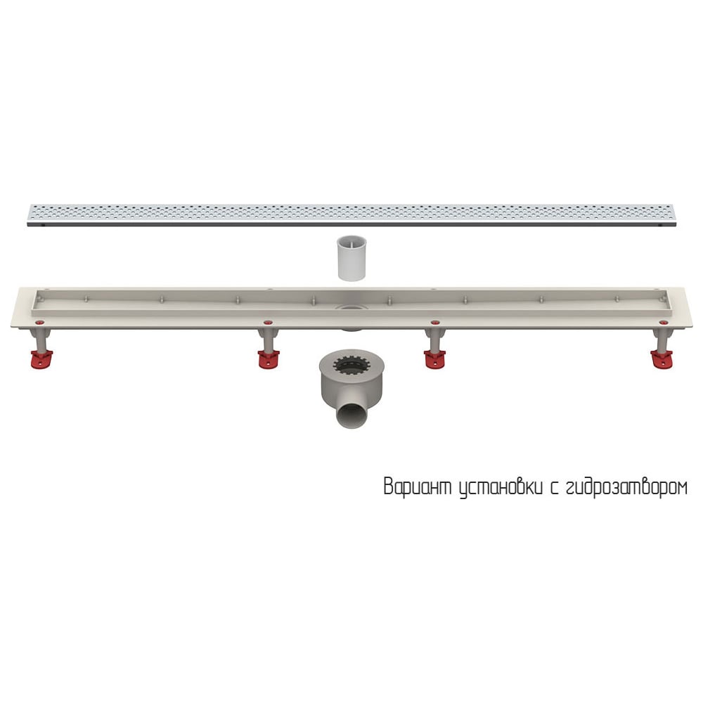 Изображение товара Трап линейный Татполимер ТП-55A-1000 с горизонтальным выходом D50 мм Изображение товара Трап линейный Татполимер ТП-55A-1000 с горизонтальным выходом D50 мм