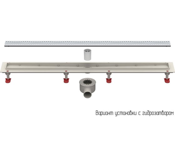 Изображение товара Трап линейный Татполимер ТП-55A-1000, с горизонтальным выходом D50 мм 48798