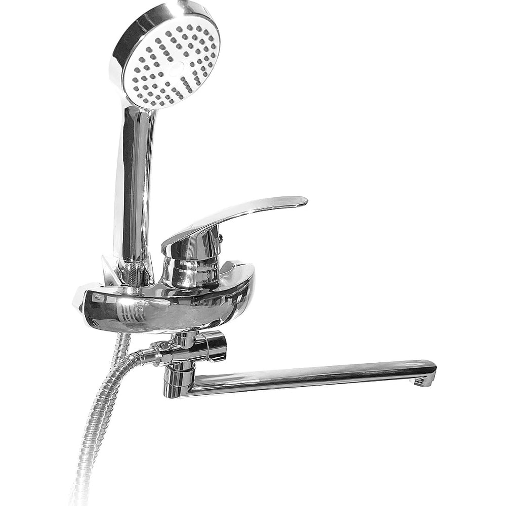 Изображение товара Смеситель для ванны DORON DВ 2256-30L шаровый хром излив 300 мм современный монтаж