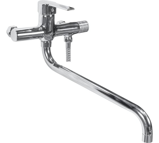 Изображение товара Смеситель для ванны DORON DВ 2742-35S, шаровый, хром, излив 350 мм, лейка 1 режим 016284