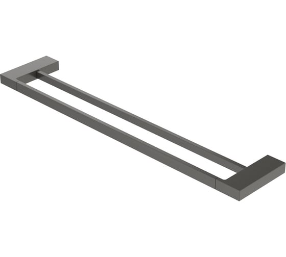 Изображение товара Полотенцедержатель CEZARES двойной 60 см, исполнение оружейная сталь SLIDER-THD-60-GM