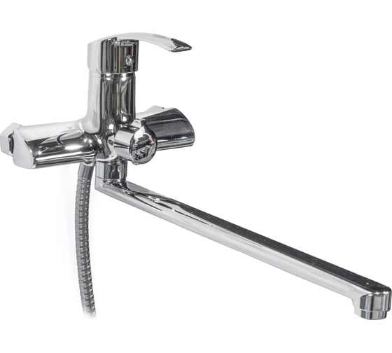 Изображение товара Смеситель для ванны DORON DВ 2152-35L, шаровый, хром, излив 350 мм, лейка 1 режим 016343