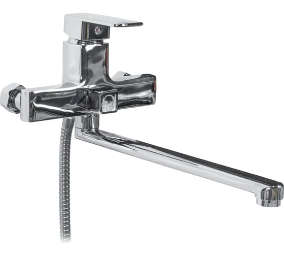 Изображение товара Смеситель для ванны DORON DВ 2154-30L, шаровый, хром, излив 300 мм, лейка 1 режим 016356