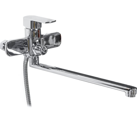 Изображение товара Смеситель для ванны DORON DВ 2150-35L, шаровый, хром, излив 350 мм, лейка 1 режим 016336