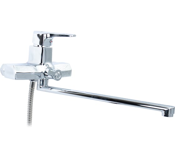 Изображение товара Смеситель для ванны DORON DВ 2148-35L, шаровый, хром, излив 350 мм, лейка 1 режим 016323