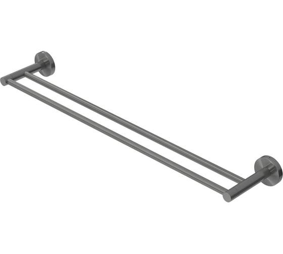 Изображение товара Полотенцедержатель CEZARES двойной 65.5 см, исполнение оружейная сталь RELAX-THD-65-GM