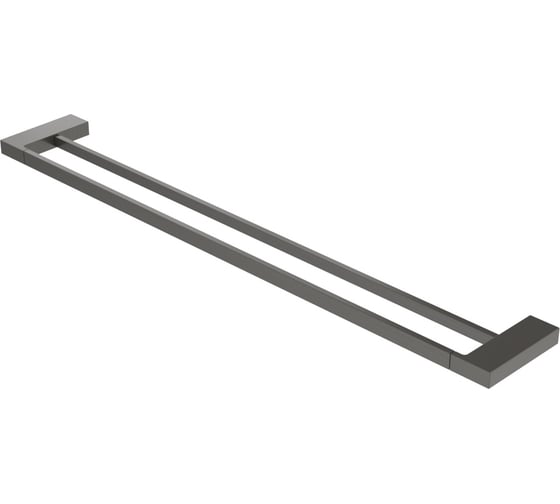 Изображение товара Полотенцедержатель CEZARES двойной 80 см, исполнение оружейная сталь SLIDER-THD-80-GM