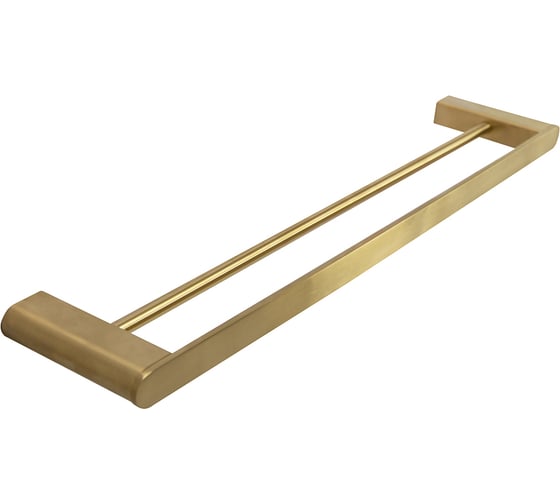 Изображение товара Полотенцедержатель CEZARES двойной 60 см, исполнение брашированное золото STYLUS-THD-60-BORO