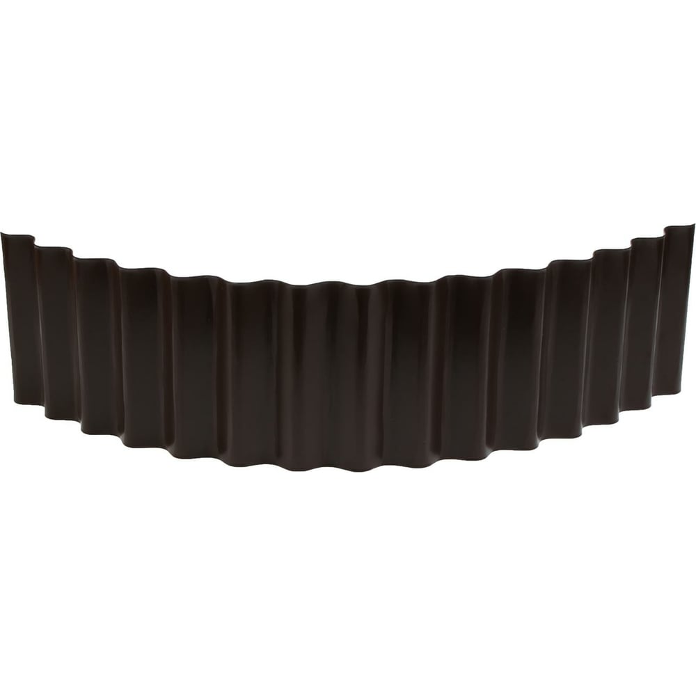 Изображение товара Ограждение клумб Greengo Волна 110x24 см шоколад металлическое для садового оформления