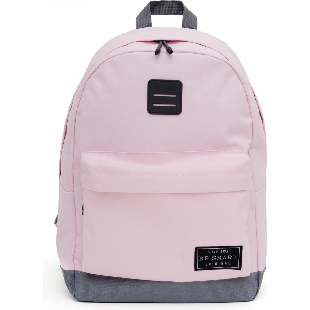 Рюкзак Be smart рюкзак текстильный с карманом розовый 45х30х15 см