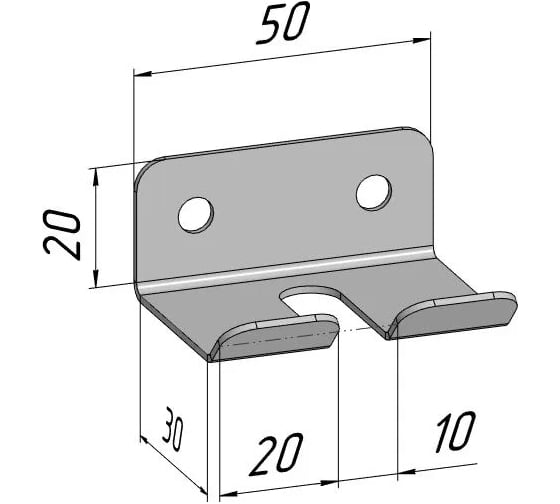 Изображение товара Комплект крючков Parallax 3 шт. для одежды, инструментов, 50 мм черный 528BX0300200050-KRK