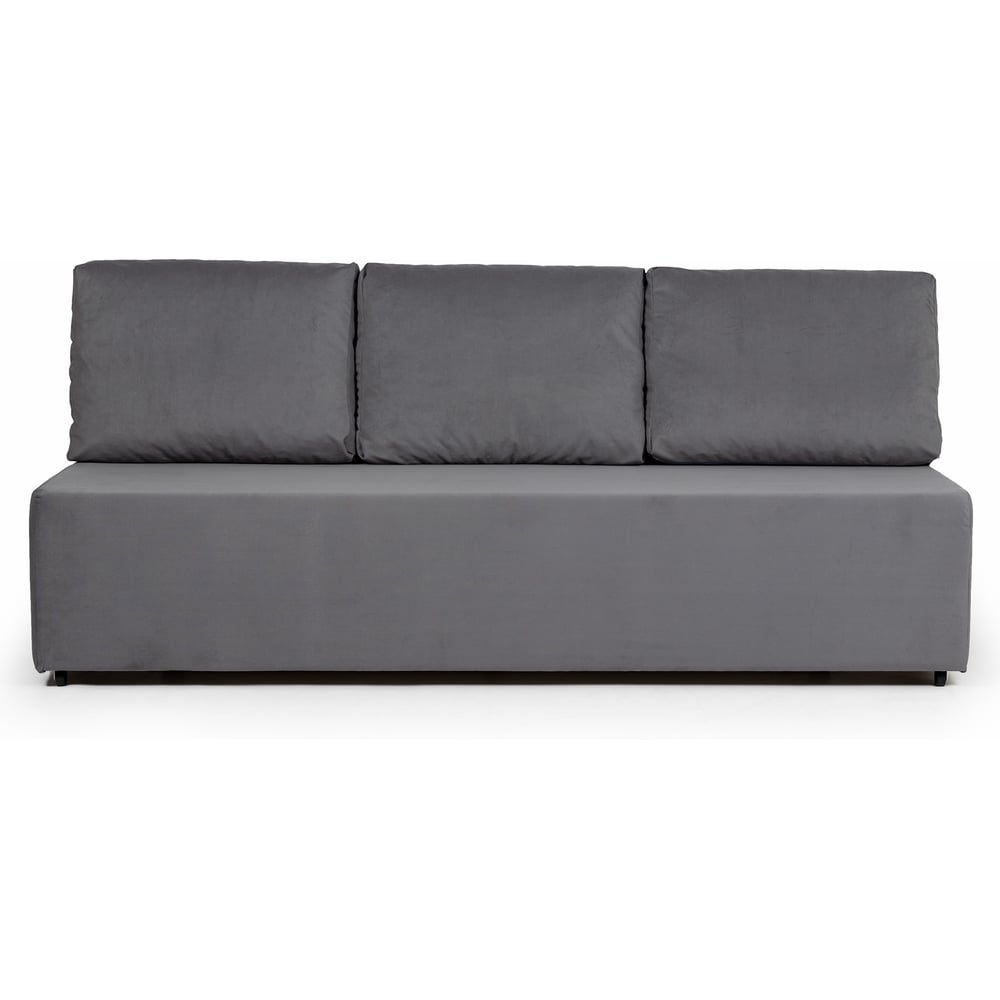 Изображение товара Диван-кровать Divan24 Крит велюр серый двуспальный раскладной для дома