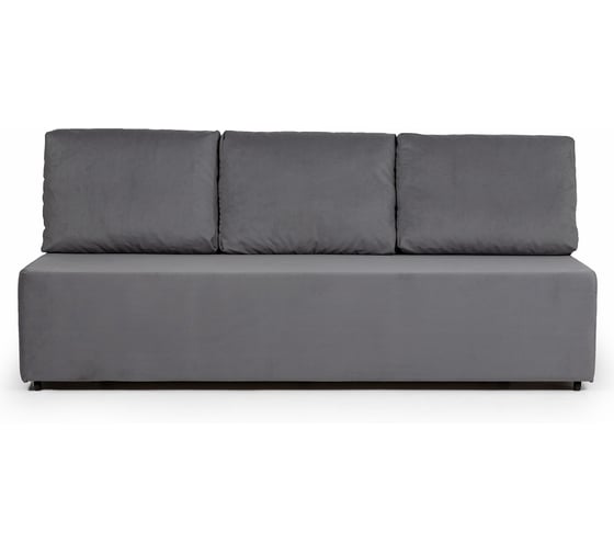 Изображение товара Диван-кровать Divan24 Крит велюр серый двуспальный раскладной для дома 77400224