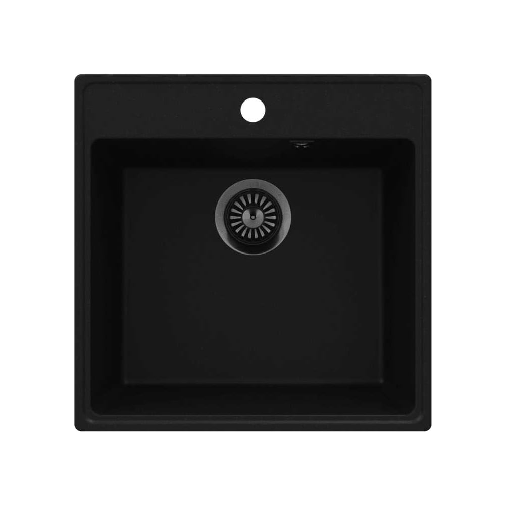 Изображение товара Кухонная мойка MAUNFELD Perla 505 черный кварцевый композит врезная
