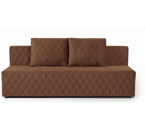 Изображение товара Диван-кровать Divan24 Марбелья двуспальный раскладной для дома и дачи в гостиную шоколадный велюр 77400144