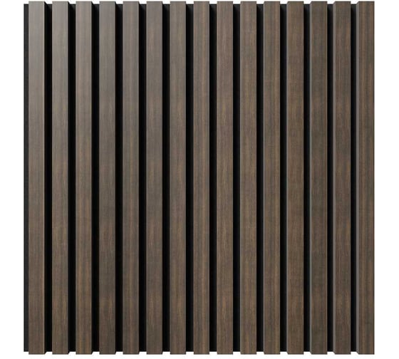 Изображение товара Акустическая панель Cosca Decor черный войлок, 600x600x21 мм, шпон дуб маррон коричневый 00-00078918