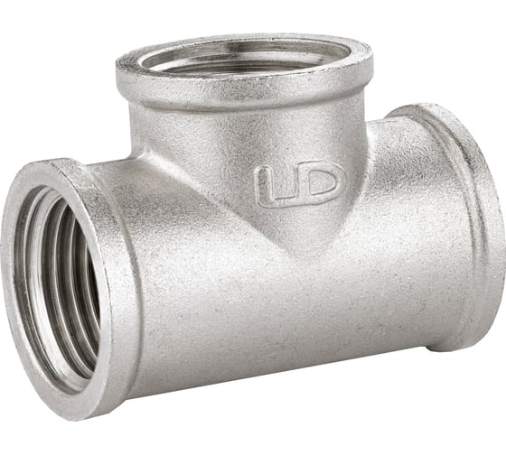 Изображение товара Тройник LD Ду15 м/м никель .67.514.15 129-8128