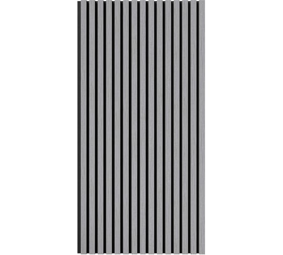 Изображение товара Акустическая панель Cosca Decor черный войлок, 1200x600x21 мм, шпон дуб ардженто светло-серый 00-00078919