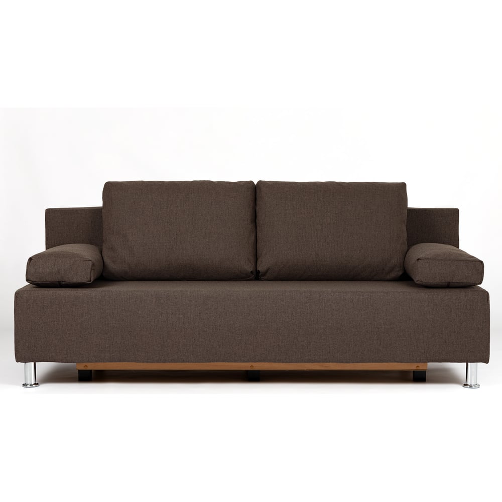 Изображение товара Диван-кровать Divan24 Морис кофейный двуспальный раскладной для дома рогожка