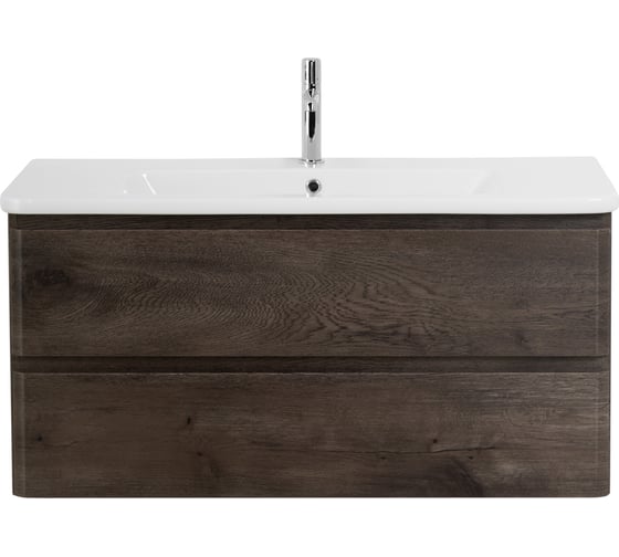 Изображение товара База под керамическую раковину BelBagno ALBANO-CER подвесная, с двумя выкатными ящиками, Robere Nature Grigio, 1020x444x500, ALBANO-CER-1050-2C-SO-RNG