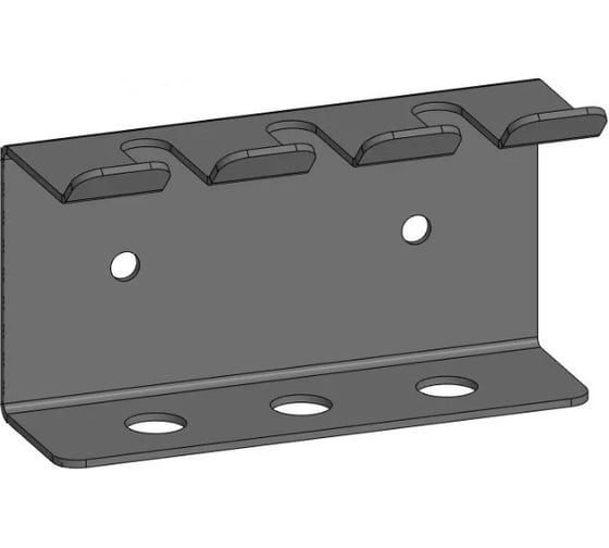 Изображение товара Держатель для отверток Parallax 110 мм двойной металлический настенный черный лофт навесной для гаража, мастерской 523BX030050110-OTV