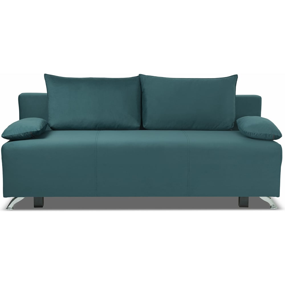 Изображение товара Диван-кровать Divan24 Лира Лайт раскладной еврокнижка велюр зеленый