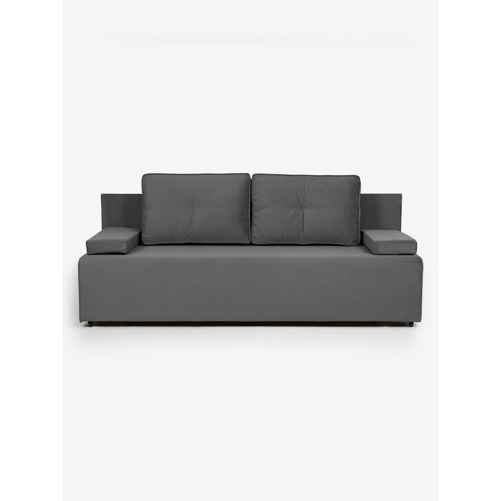 Изображение товара Диван-кровать Divan24 Турин лайт серый велюр раскладной двуспальный