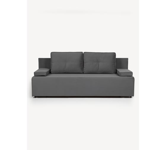 Изображение товара Диван-кровать Divan24 Турин лайт серый велюр двуспальный раскладной для дома 77400095