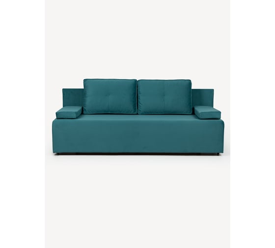 Изображение товара Диван-кровать Divan24 Турин лайт зеленый велюр двуспальный раскладной для дома 77400097