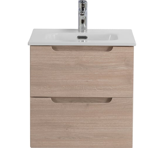 Изображение товара База под раковину BelBagno ETNA подвесная, с двумя выкатными ящиками, с доводчиками, Rovere Grigio, 500x460x500, ETNA-500-2C-SO-RG