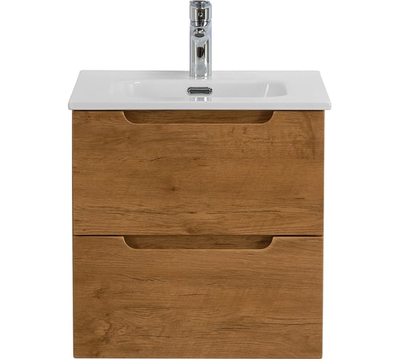 Изображение товара База под раковину BelBagno ETNA подвесная, с двумя выкатными ящиками, с доводчиками, Rovere Nature, 500x460x500, ETNA-500-2C-SO-RN