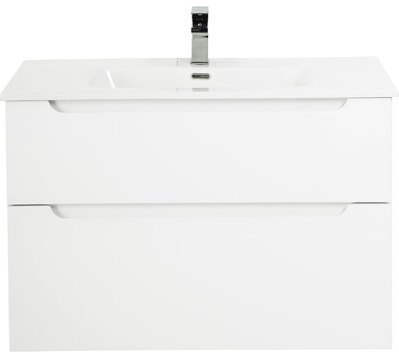 Изображение товара База под раковину BelBagno ETNA-H60 подвесная, с двумя выкатными ящиками, с доводчиками, Bianco Lucido, 900x455x600, ETNA-H60-900-2C-SO-BL-P