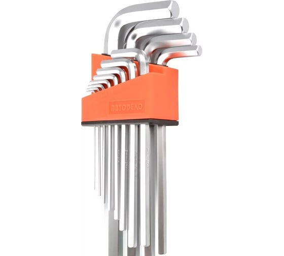 Изображение товара Набор Г-образных шестигранных ключей Автоdело 12ч (1,5-14мм; CR-V) 30346 17014