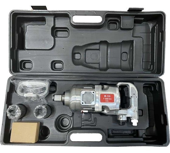 Изображение товара Гайковерт пневматический BYAROSS с коротким валом 157 мм, в кейсе с комплектом головок 32 и 33 мм BR-2528K