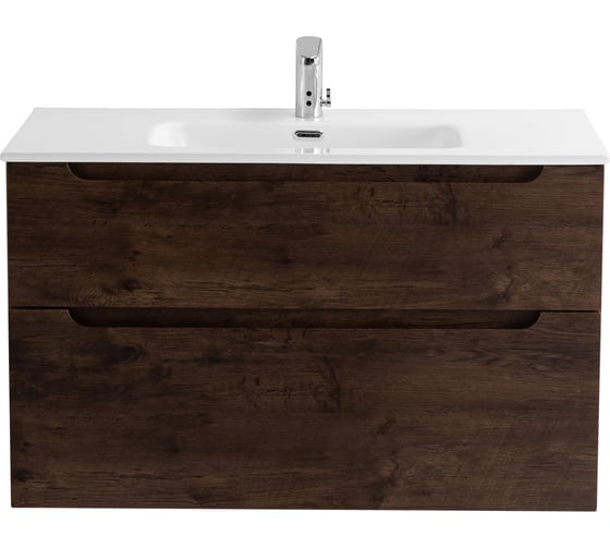 Изображение товара База под раковину BelBagno ETNA-H60 подвесная, с двумя выкатными ящиками, с доводчиками, Rovere Moro, 800x455x600, ETNA-H60-800-2C-SO-RW-P