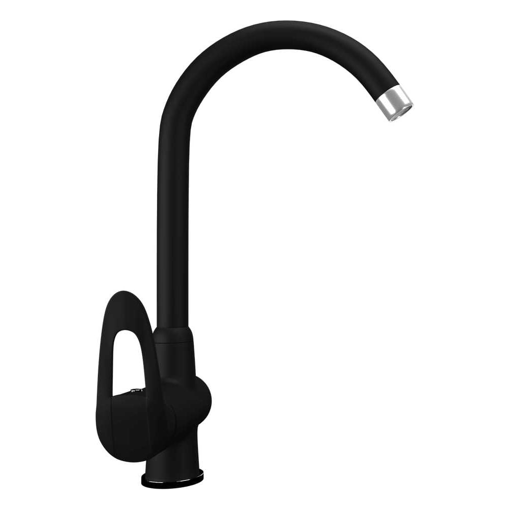 Изображение товара Кухонный смеситель MAUNFELD MFQT-6B черный с поворотным изливом