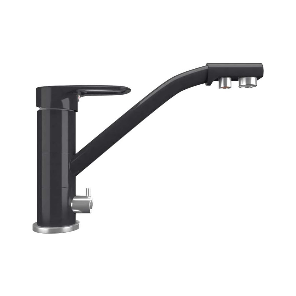 Изображение товара Кухонный смеситель MAUNFELD MFQT-10DGR темно-серый однорычажный