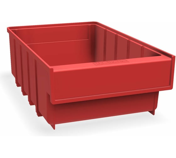 Изображение товара Пластиковый ящик ДиКом Б 300x185x100 красный 18.2012-091