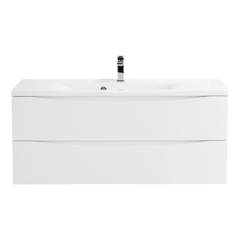 Изображение товара Подвесная база под раковину BelBagno MARINO 1100x450 мм Bianco Opaco двухярусная