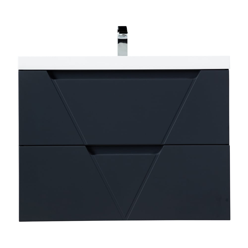 Изображение товара Подвесная база под раковину BelBagno VITTORIA с ящиками 700x450 мм серый