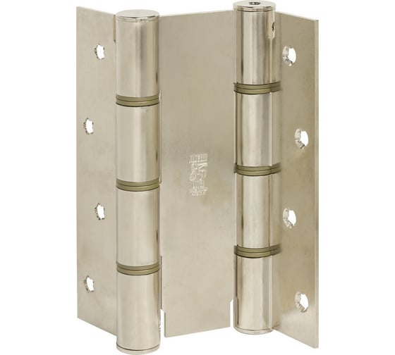 Изображение товара Барная пружинная петля двойного действия ALDEGHI LUIGI SPA 155х37х50 мм, цвет: никель, к-т: 2 шт + монтажный набор 87AN155-50